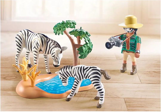 Playmobil Wiltopia Φωτογραφίζοντας Τις Ζέβρες για 4-10 ετών