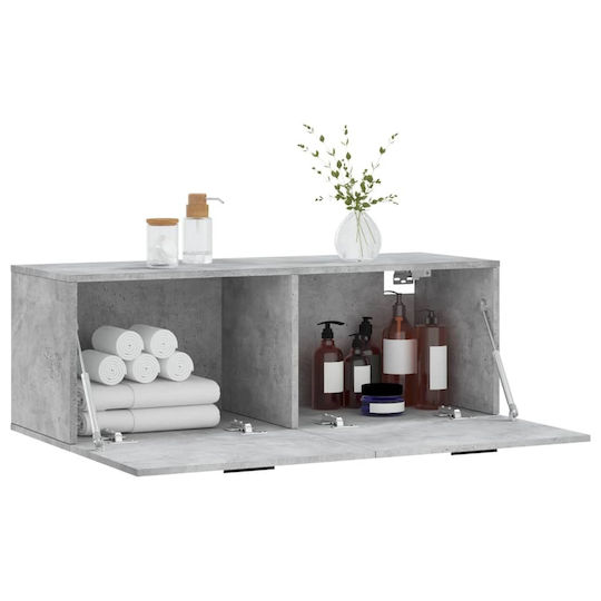 vidaXL Bathroom Cabinet L100xW36.5xH35cm Gray