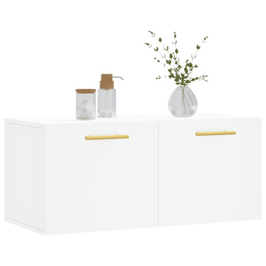 vidaXL Cabinet de baie L80xA36.5xÎ35cm Alb