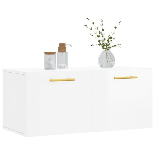 vidaXL Ντουλάπι Μπάνιου 80x36.5x35cm Λευκό