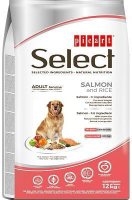 Picart Select Adult Sensitive 15kg Ξηρά Τροφή για Ενήλικους Σκύλους με Ρύζι / Σολομό