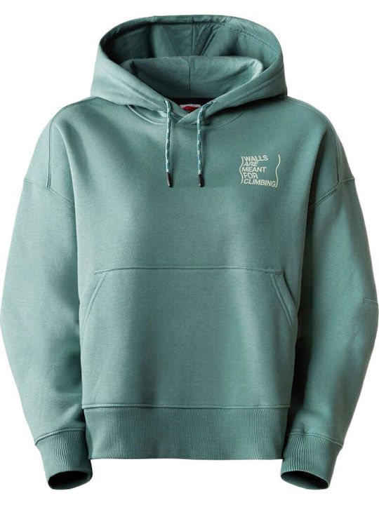 Women's Sweatshirt Hooded Green