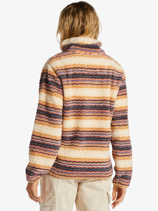 Billabong Women's Long Sleeve Pullover with Zipper Multicolour