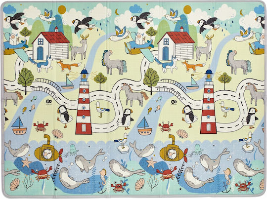 Kinderkraft Matty 2 Χαλάκι Δραστηριοτήτων Γκρι 147x197cm