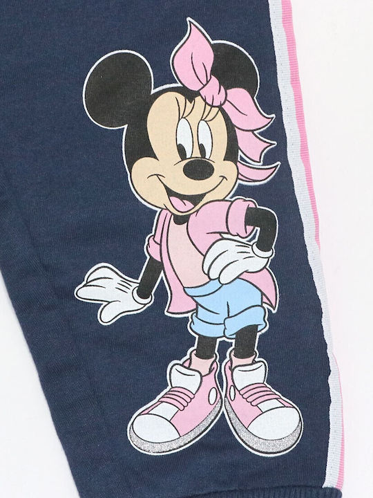 Παιδικό Παντελόνι Φόρμας Navy Μπλε Minnie Mouse