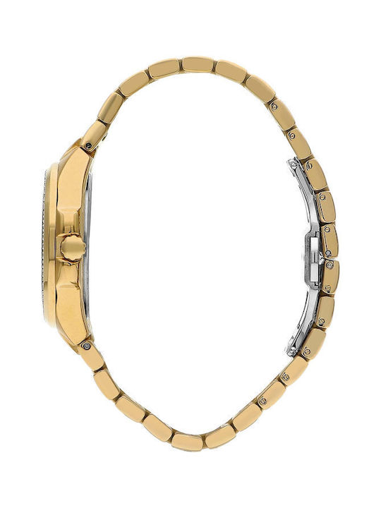 Beverly Hills Polo Club Watch with Gold Metal Bracelet