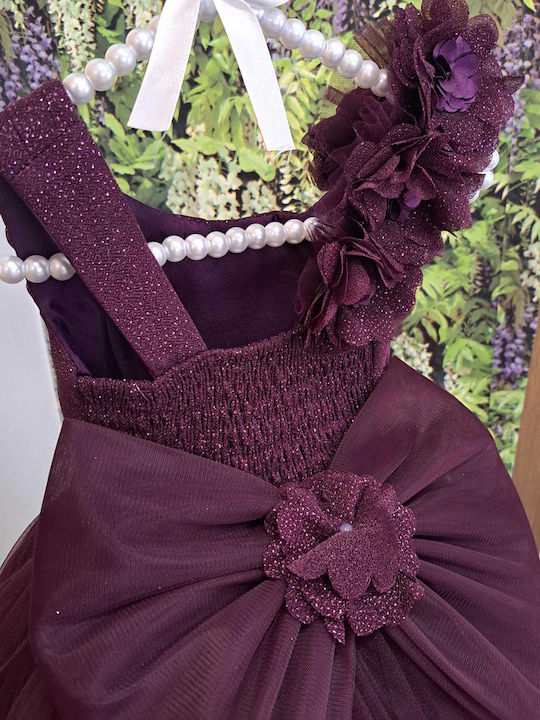 Extan Bebe Rochie pentru Copii Din Tulle Violet