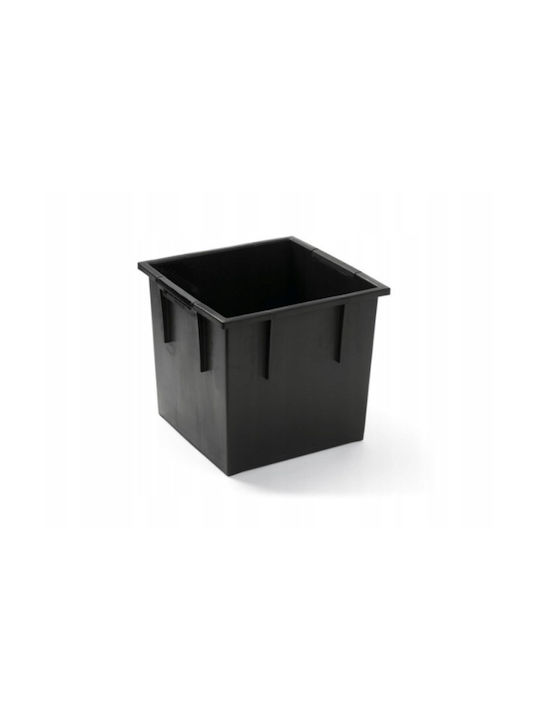 Prosperplast Urbi Square Low DURSL Γλάστρα Πλαστική Ανθρακί 24x24x23.5εκ.