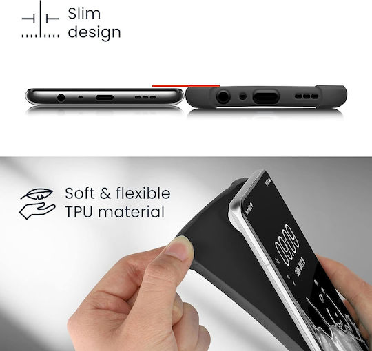 KWmobile Tpu Bumper Back Cover Σιλικόνης 1.3mm Black Matte (Realme Narzo 50A Prime)