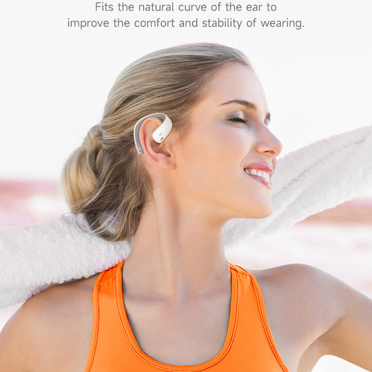 Hoco EQ4 In-ear Bluetooth Handsfree Ακουστικά με Θήκη Φόρτισης Λευκά