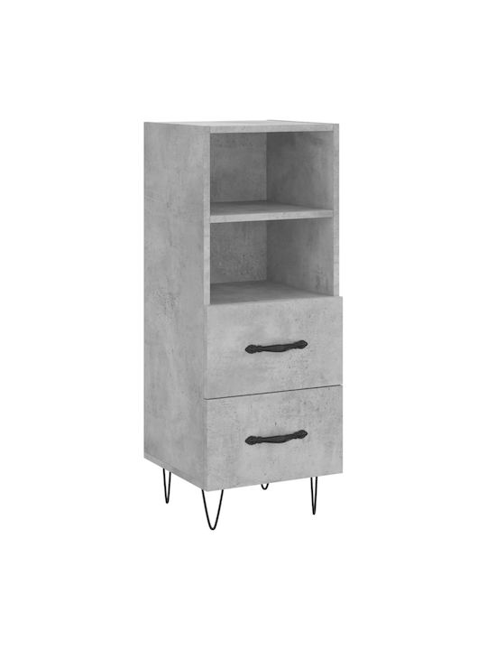 Office Storage Cabinet Gray L34.5xW34xH90cm