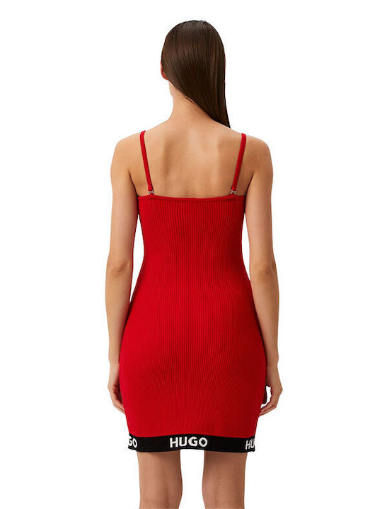 Hugo Boss Mini Βραδινό Φόρεμα Κόκκινο