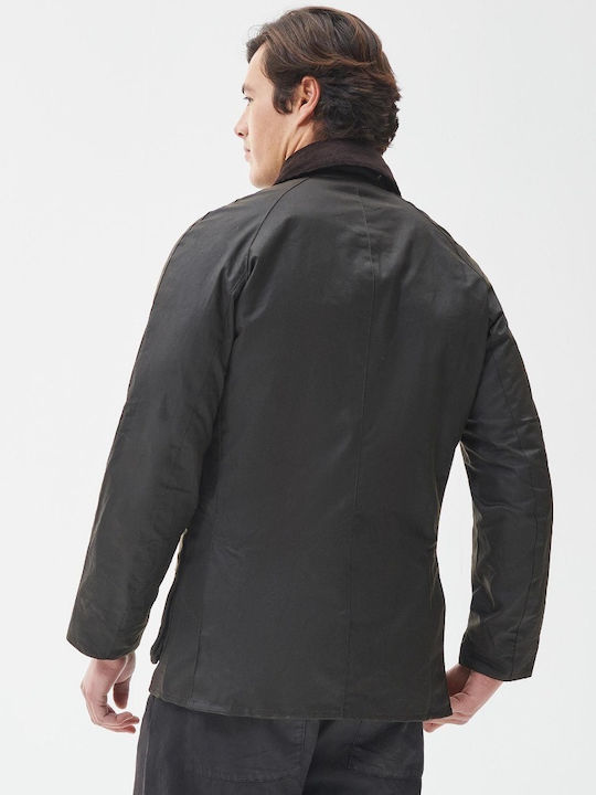 Ashby Wax Winter Jacke Khaki
