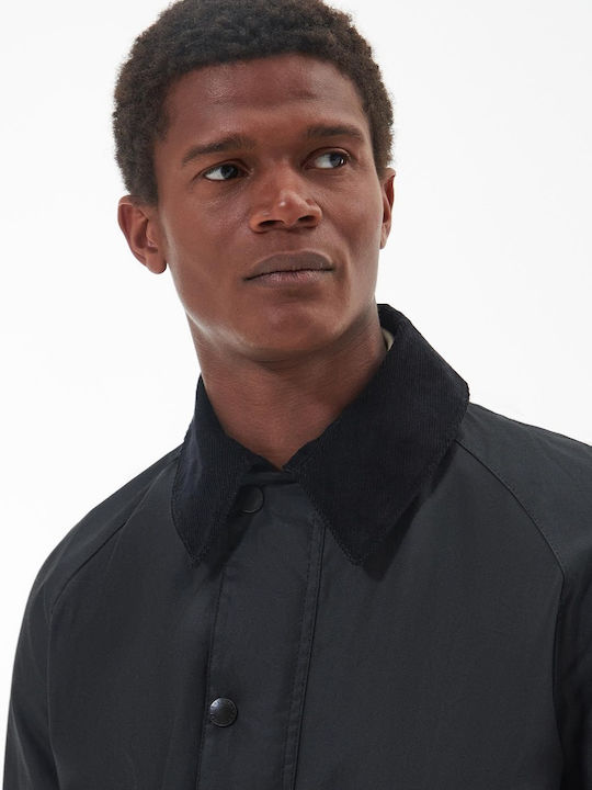 Barbour Ashby Wax Jacke Schwarz