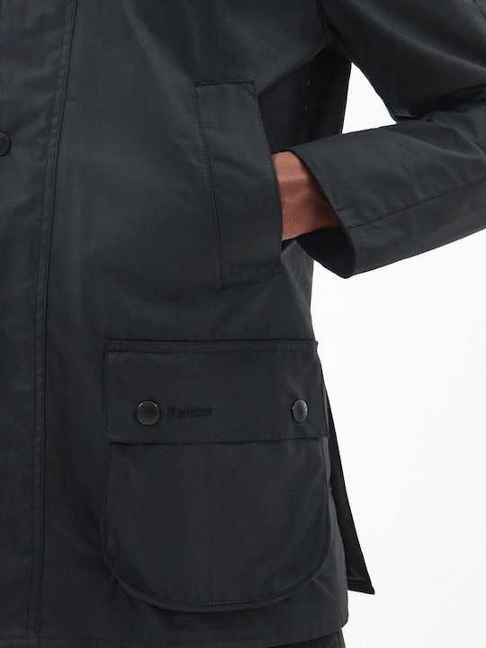 Ashby Wax Winter Jacket Black
