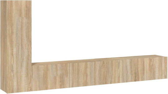 TV-Ständer Wandmontage Beige 230.5x30.5x110cm