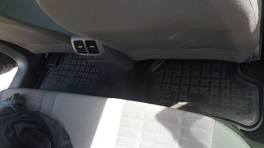 Wöller Set of Front and Rear Mats 4pcs Tray Type for Seat Leon / Toledo Skoda Octavia Volkswagen Golf / Jetta / Scirocco 2004-2012 Black