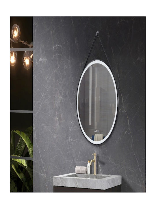 Sparke Oglindă de Baie Rotundă Lumini LED 70x70cm