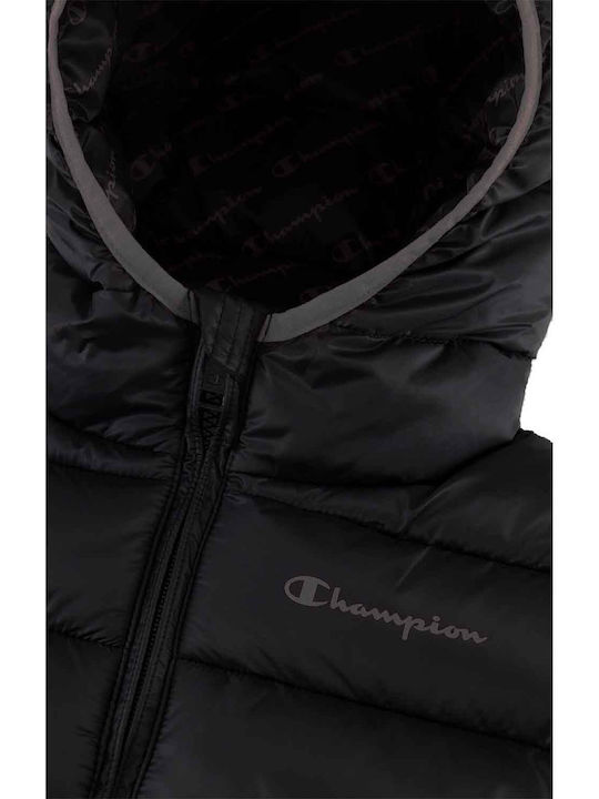 Kids' Casual Jacket Short with Hood Black