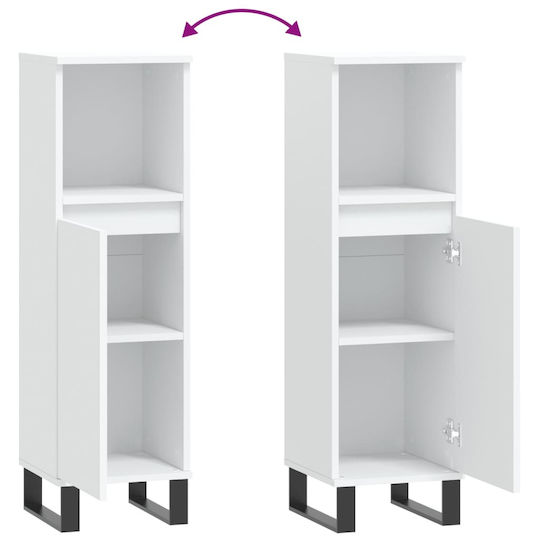 vidaXL Countertop without Sink L30xW30xH100cm White