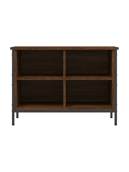 Holz Schuhschrank mit 4 Regalen Gelb L69xW35xH50cm