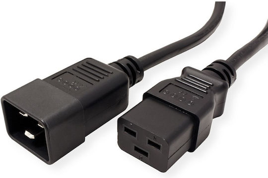 Roline IEC C20 - IEC C19 Cable 2m Black (19.08.1562)