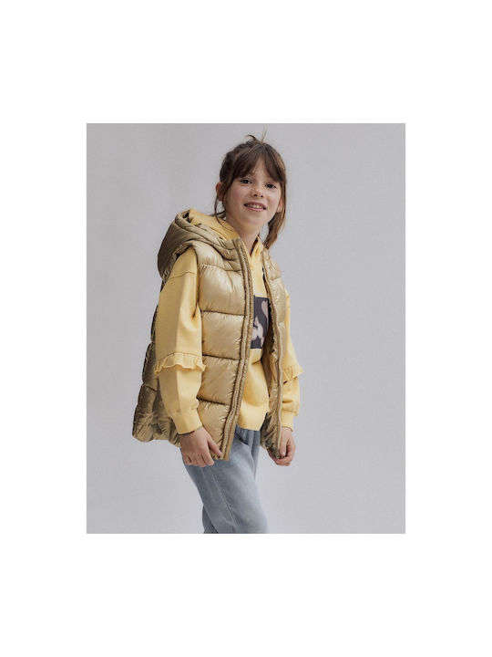 Zippy Kinderjacke Ärmellos Kurz mit Kapuze Gold