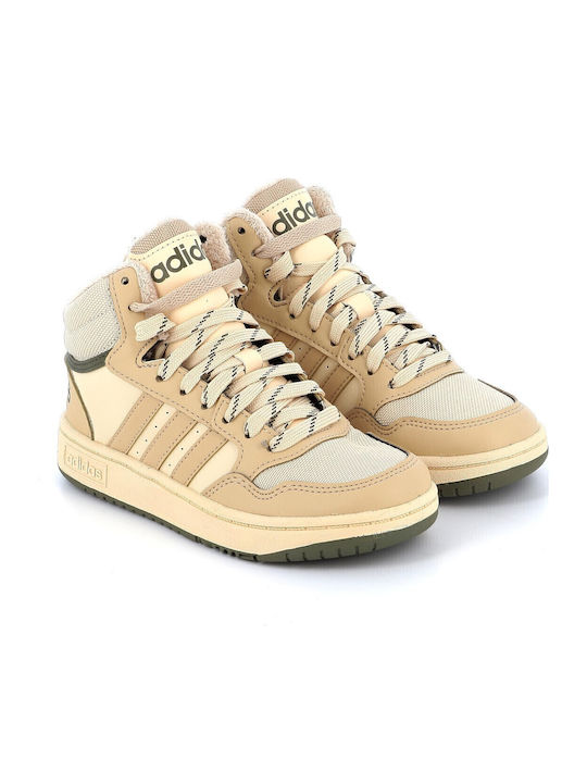 Hoops Mid 3.0 Παιδικά Sneakers High Μπεζ