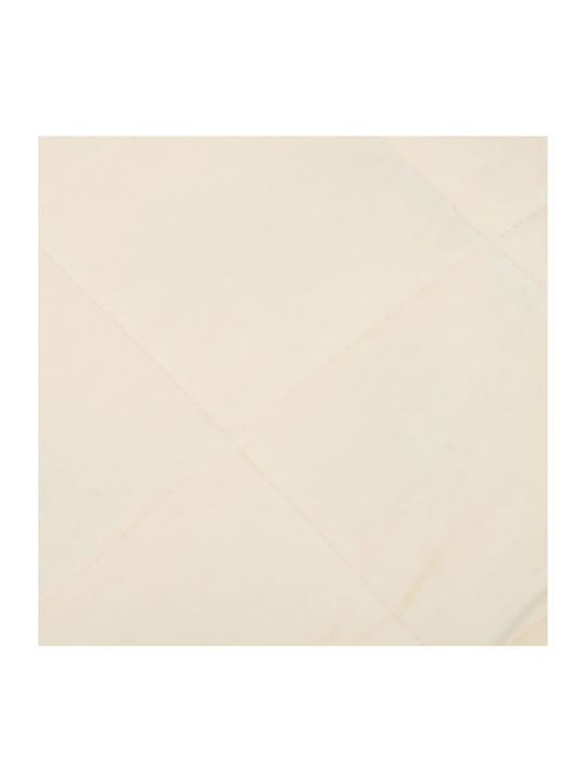 vidaXL Κουβέρτα Βαρύτητας Καναπέ 122x183εκ. Μπεζ 3154865