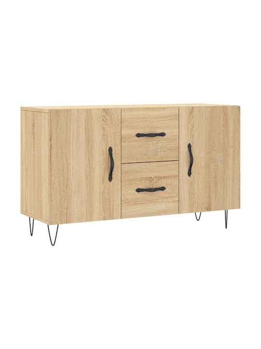 Sideboard Wooden with Drawers Sonoma Oak 100x36x60cm