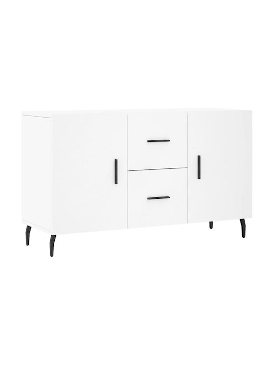 Wooden Buffet with Drawers White L100xW36xH60cm