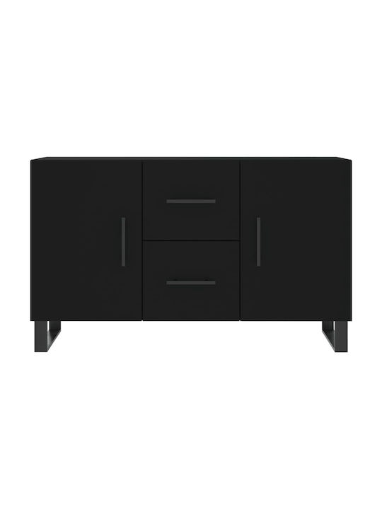 Bufet cu Sertare Negru 100x36x60cm
