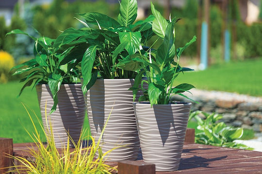 Form Plastic Sahara Dunes Pot Plastic Anthracite 39.5x39.5x44.5cm.