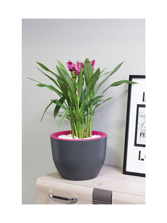 Form Plastic Muna Γλάστρα Πλαστική White+Concrete 39.5x39.5x29.5εκ.