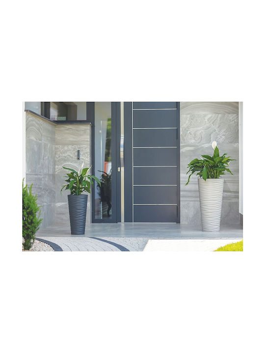Form Plastic Sahara Dunes Slim Pot Plastic Anthracite 29.5x29.5x56.5cm.