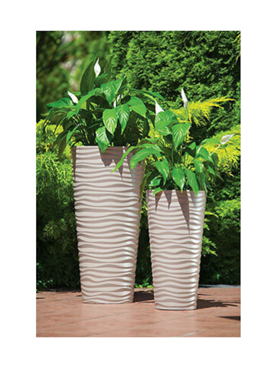 Form Plastic Sahara Dunes Slim Pot Plastic Anthracite 29.5x29.5x56.5cm.
