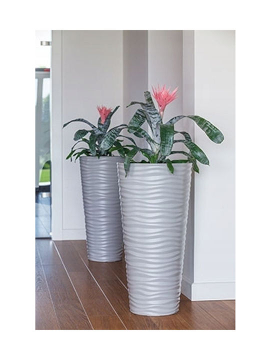 Form Plastic Sahara Dunes Slim Pot Plastic Anthracite 29.5x29.5x56.5cm.