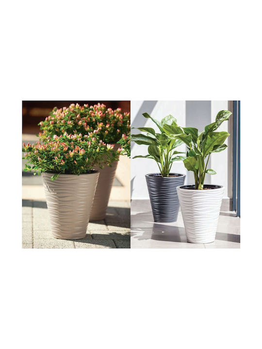 Form Plastic Sahara Dunes Pot Plastic Anthracite 34.5x34.5x39cm.