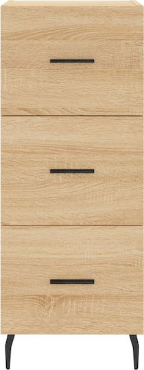 Wooden Office Drawer Sonoma 34.5x34x90cm