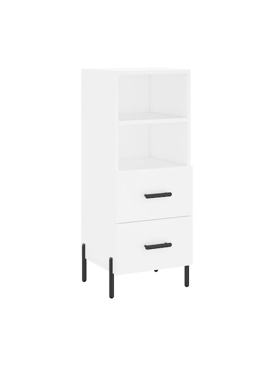 Office Storage Drawer White L34.5xW34xH90cm