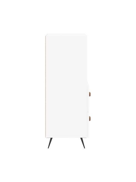 Office Storage Chipboard Drawer White L34.5xW34xH90cm
