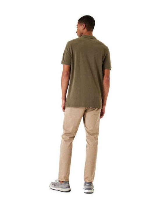 Polo Bluza Tricou Cu Mânecă Scurtă Kaki