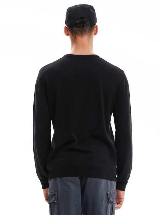 Emerson Herren Langarm-Pullover Schwarz