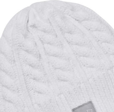 Halftime Beanie Unisex Σκούφος Πλεκτός σε Λευκό χρώμα