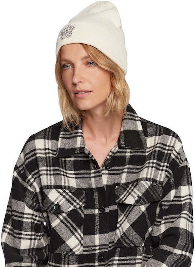 Knitted Beanie Cap White