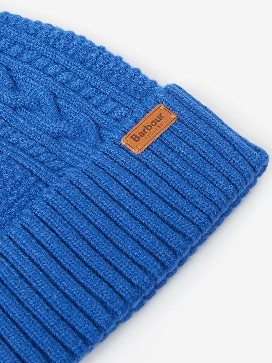 Barbour Knitted Beanie Cap Blue