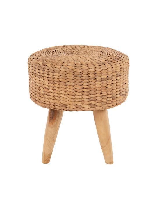 Stool For Living Room Wicker Beige 43x43x43cm