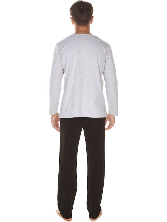 Comfort Coffee Line Χειμερινή Ανδρική Πιτζάμα Brown/Grey