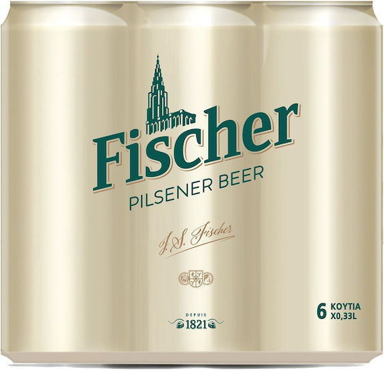 Fischer Pilsner Κουτί 6x330ml