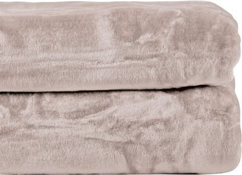 Kentia Notte Κουβέρτα Βελουτέ Ημίδιπλη 180x220εκ. Beige